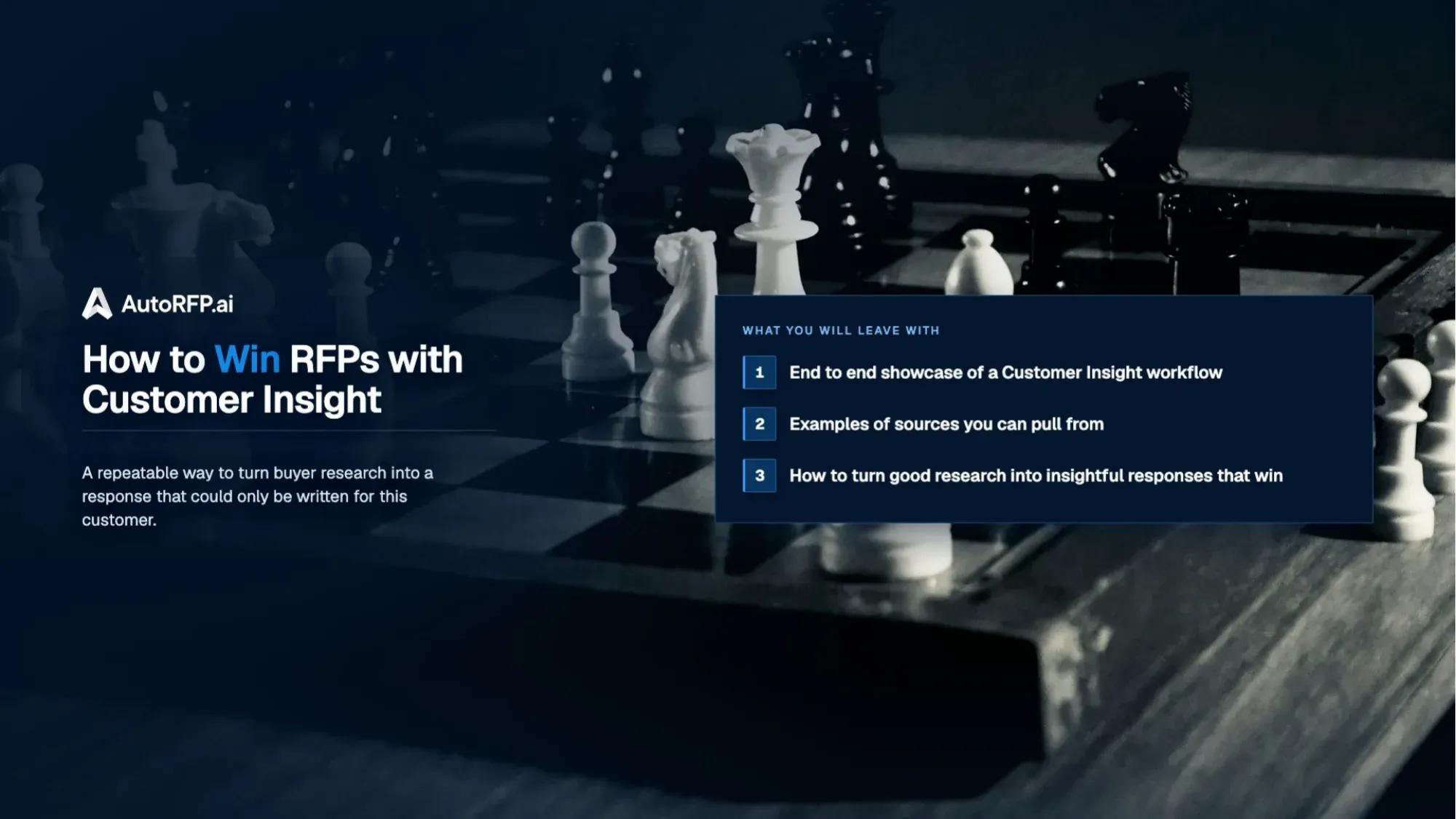 How to Win RFPs with Customer Insight: Slides, page 1