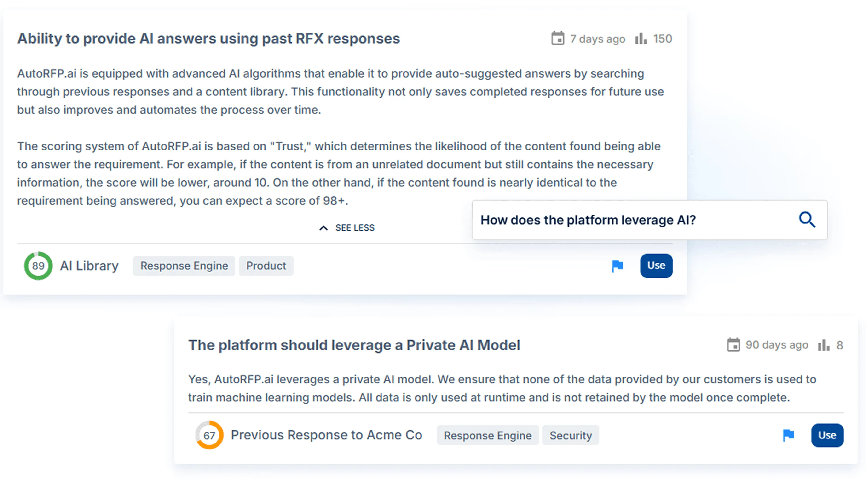 Self-Updating RFP Content Library