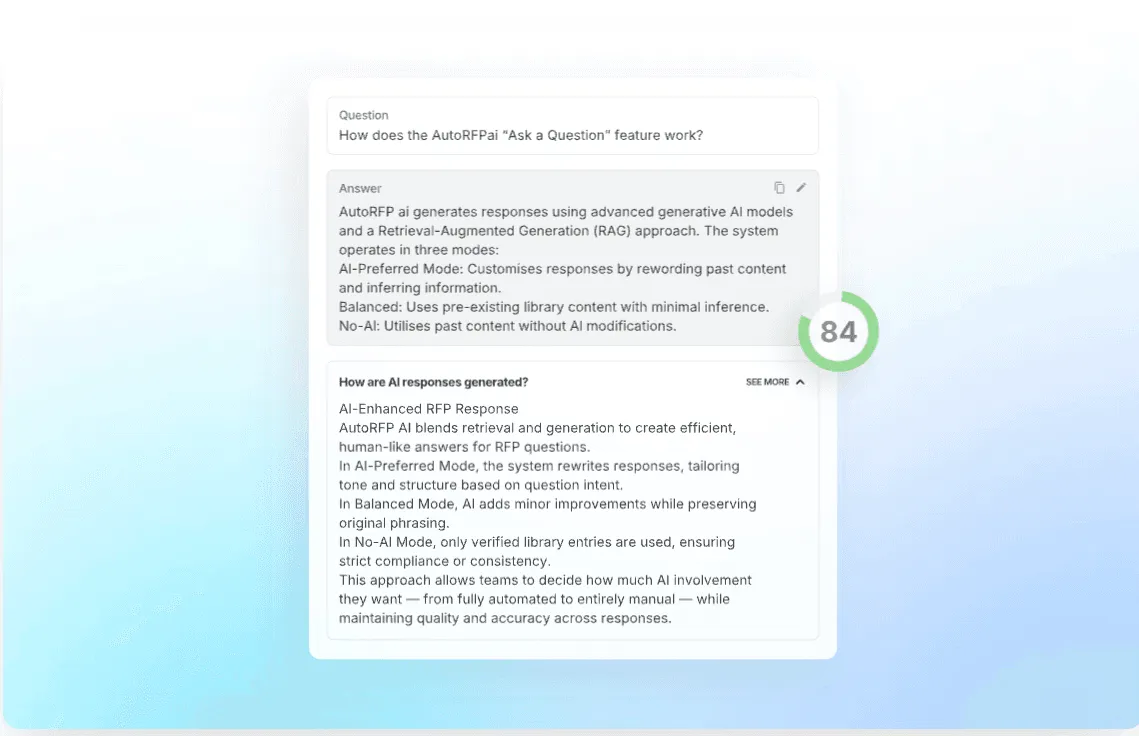 AutoRFP.ai, AI-Native Leader (9.3/10)