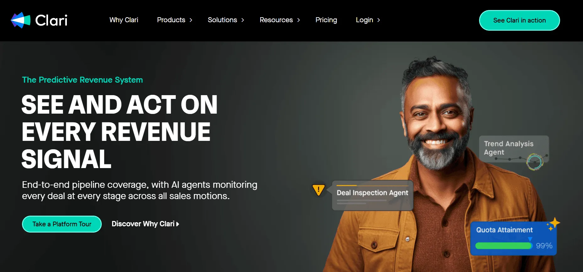 Clari: Best for Revenue Forecasting and Pipeline Inspection