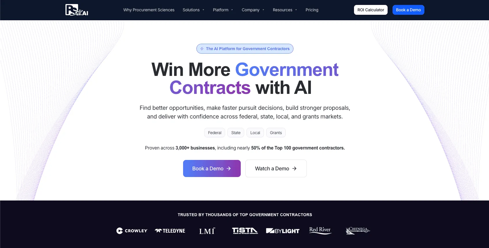 Procurement Sciences (Awarded AI): AI Agents Built by GovCon Veterans