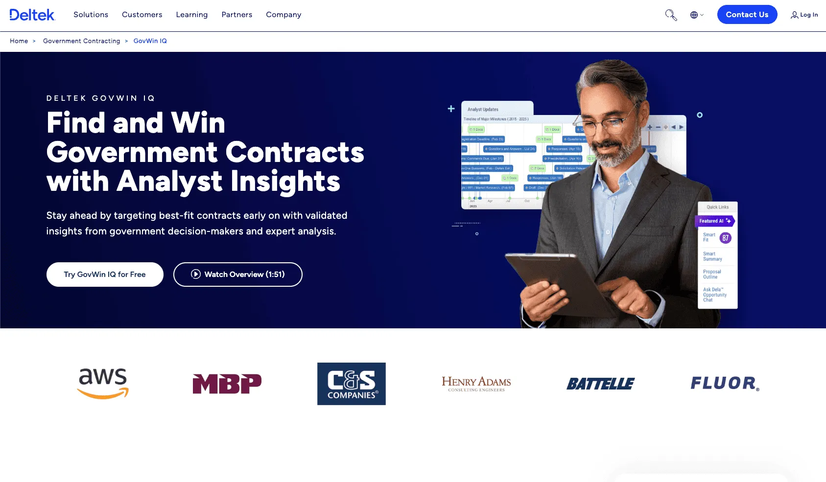Deltek (GovWin / ProPricer): The Legacy Incumbent