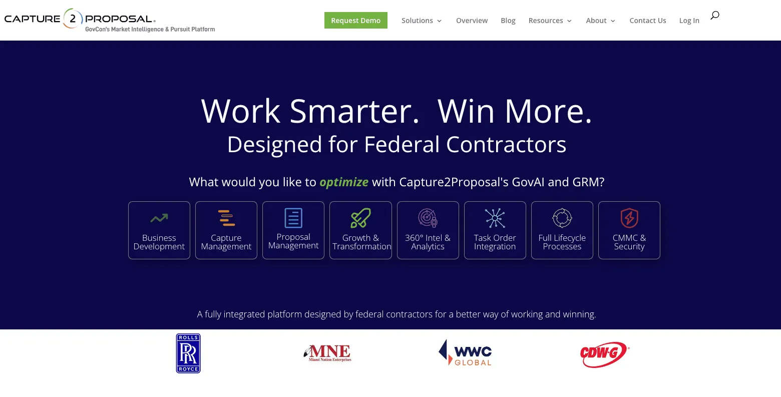 Capture2Proposal: BD and Capture Workflow Management