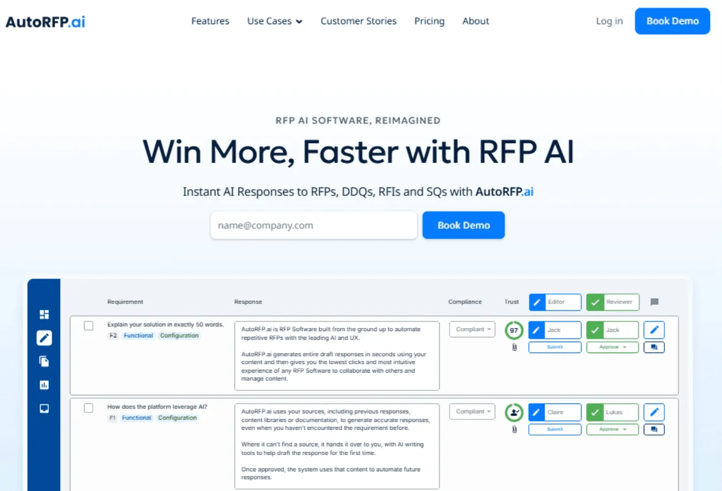 AutoRFP.ai AI-powered RFQ response automation platform