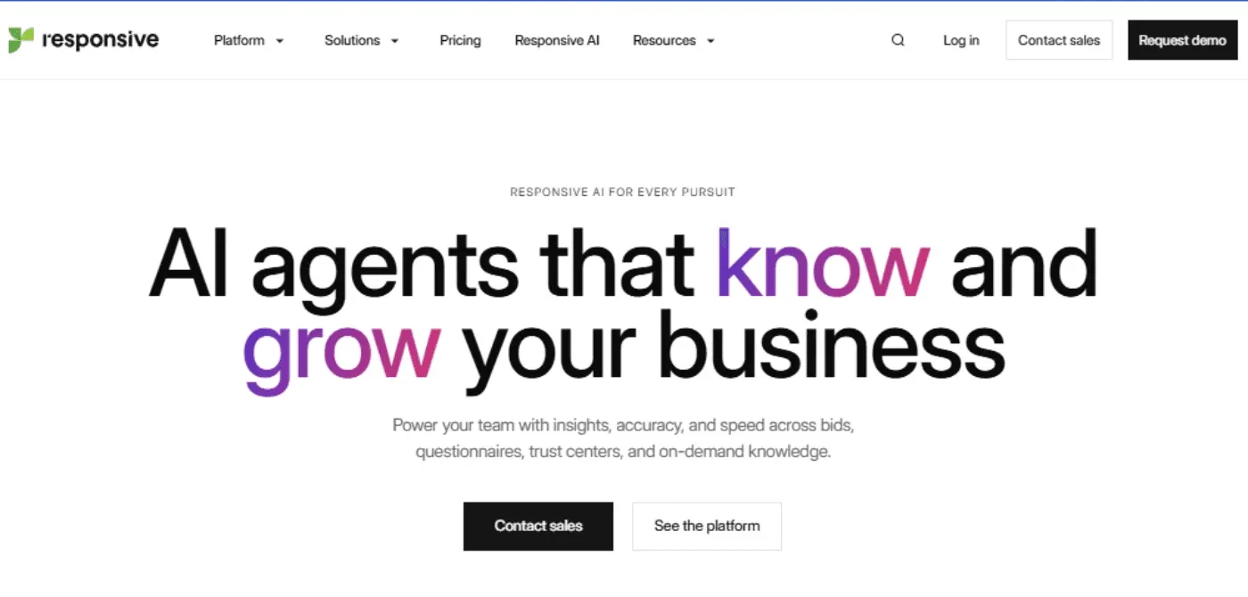 Responsive RFX software
