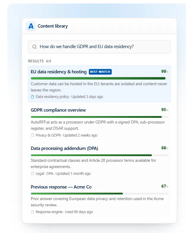 Transparent knowledge retrieval and semantic search