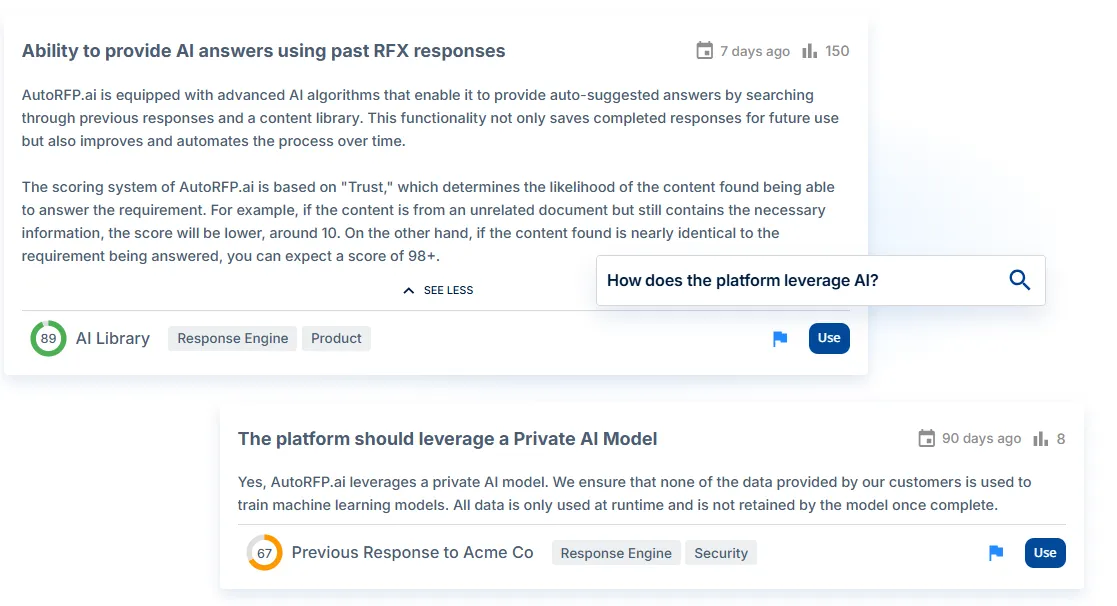 AutoRFP.ai AI-native ESG DDQ drafting with SME review, trust scores, and source citations