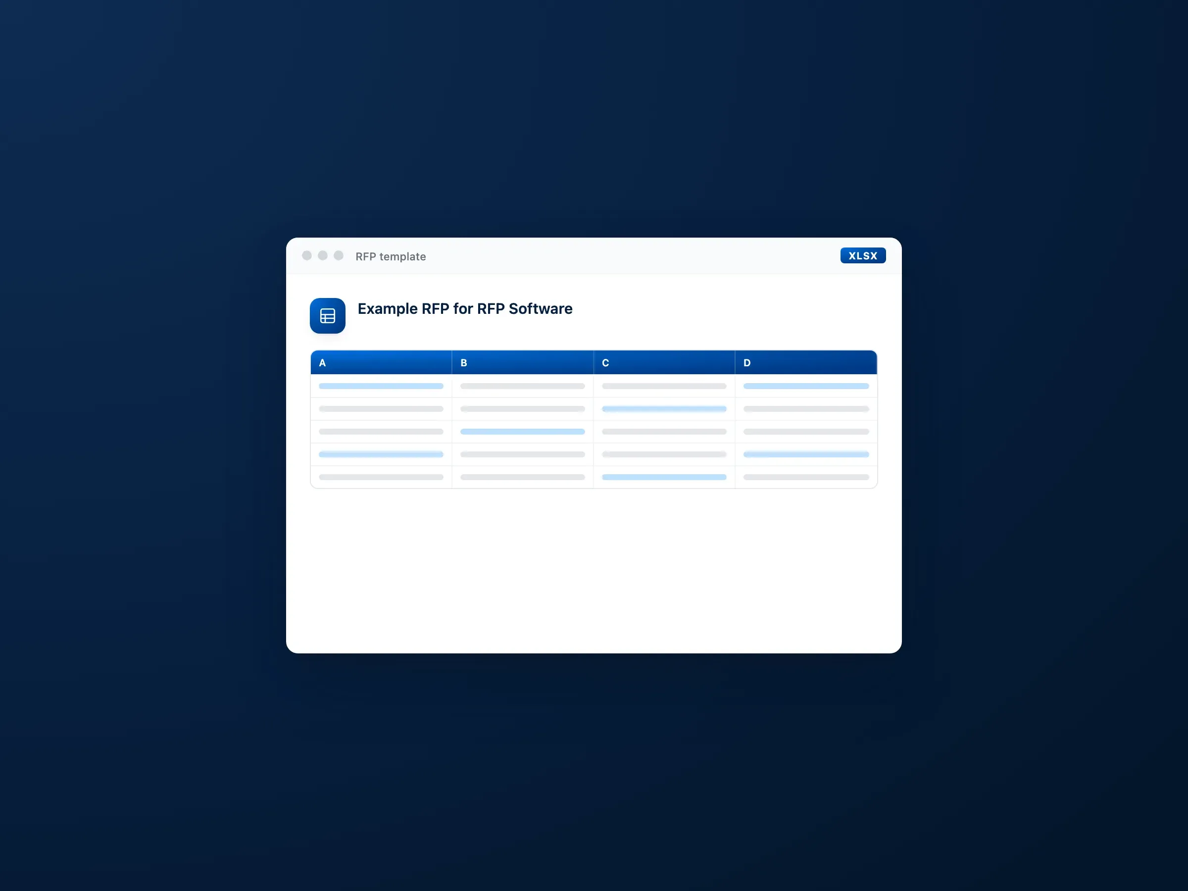 Example RFP for RFP Software preview