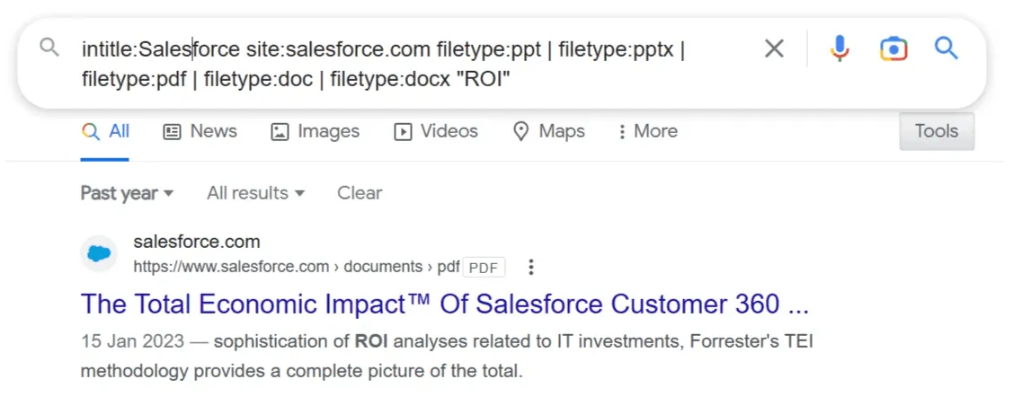 Advanced Searches with Multiple Operators