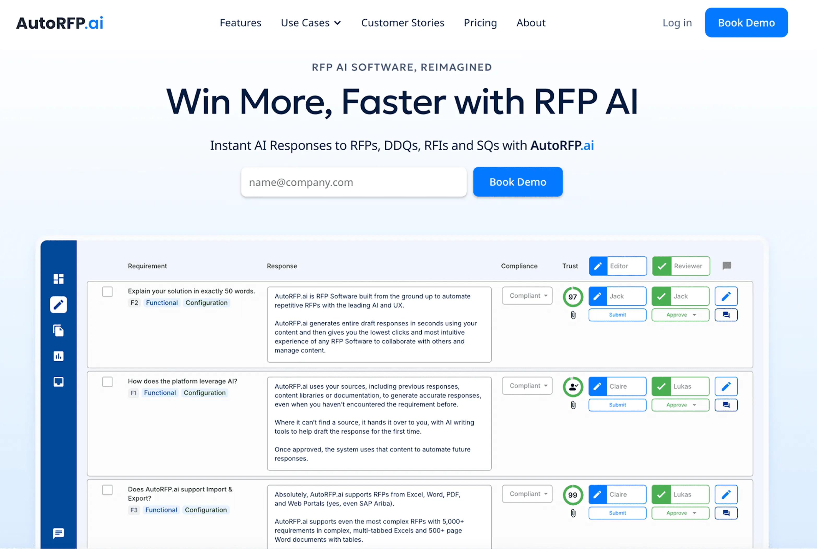 AutoRFP.ai platform overview as a Loopio alternative