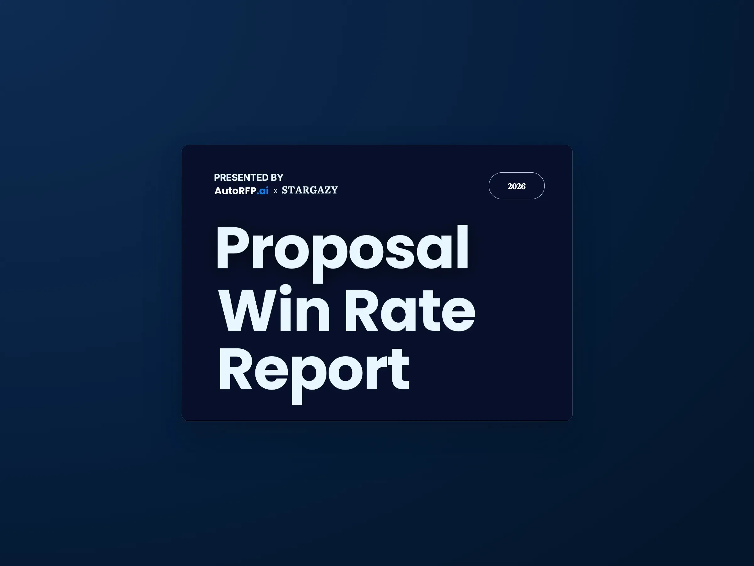Proposal Win Rate Report 2026 preview