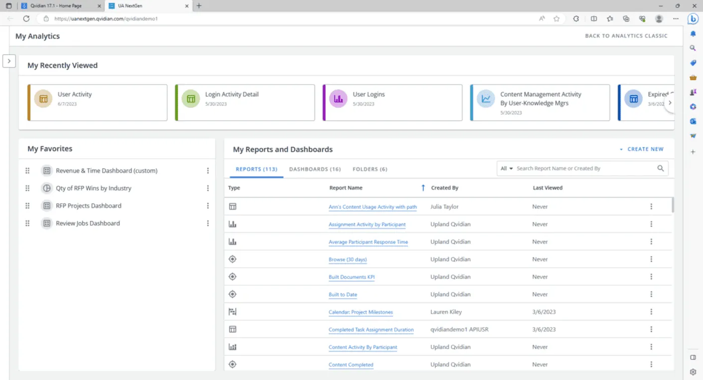 Analytics & Reporting