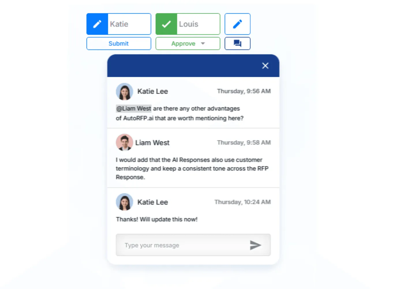 Real time collaboration