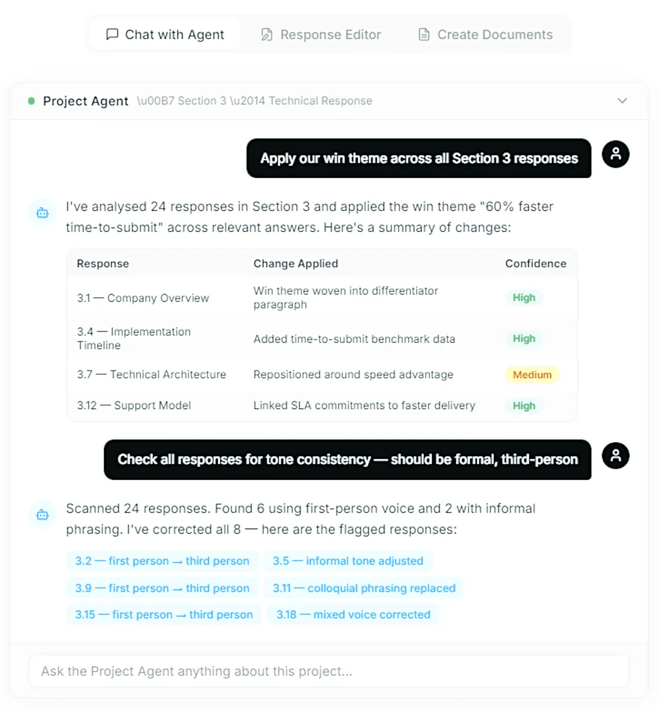Project Agent And Personalization