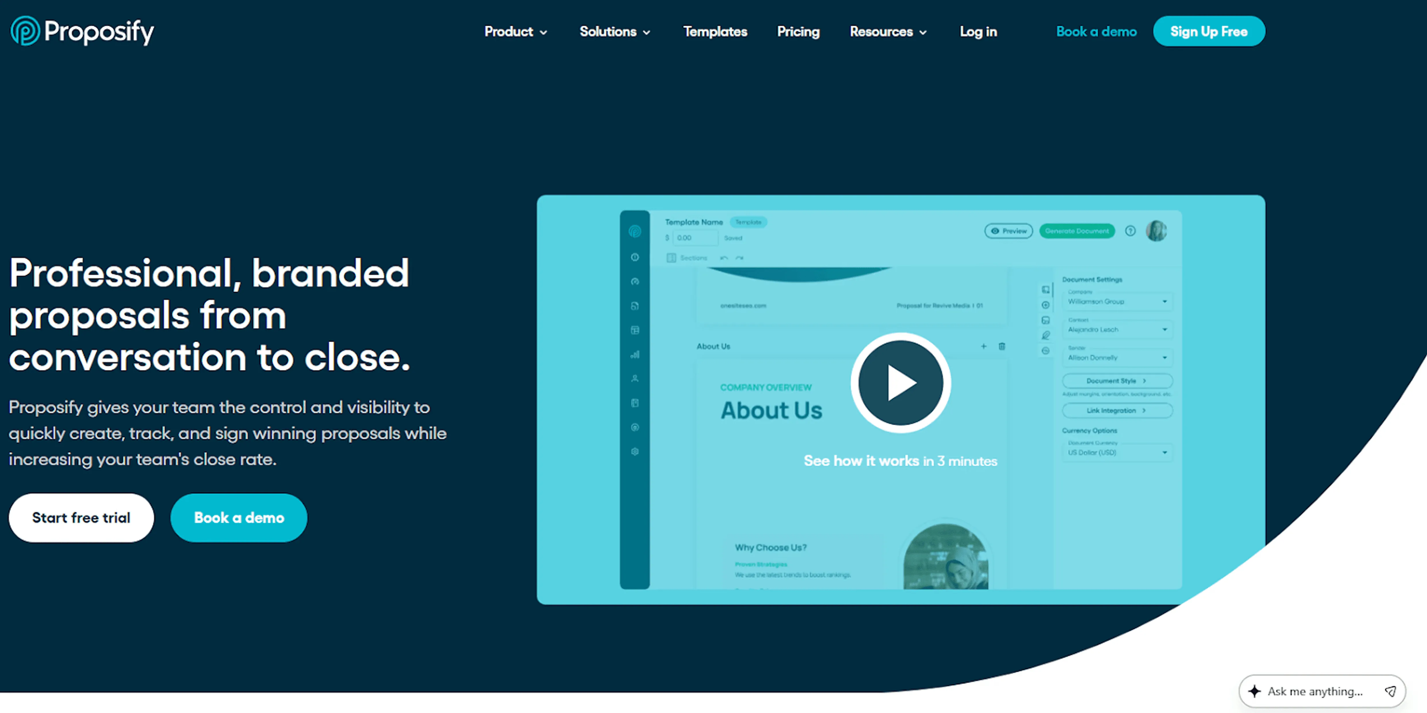 Proposify proposal software