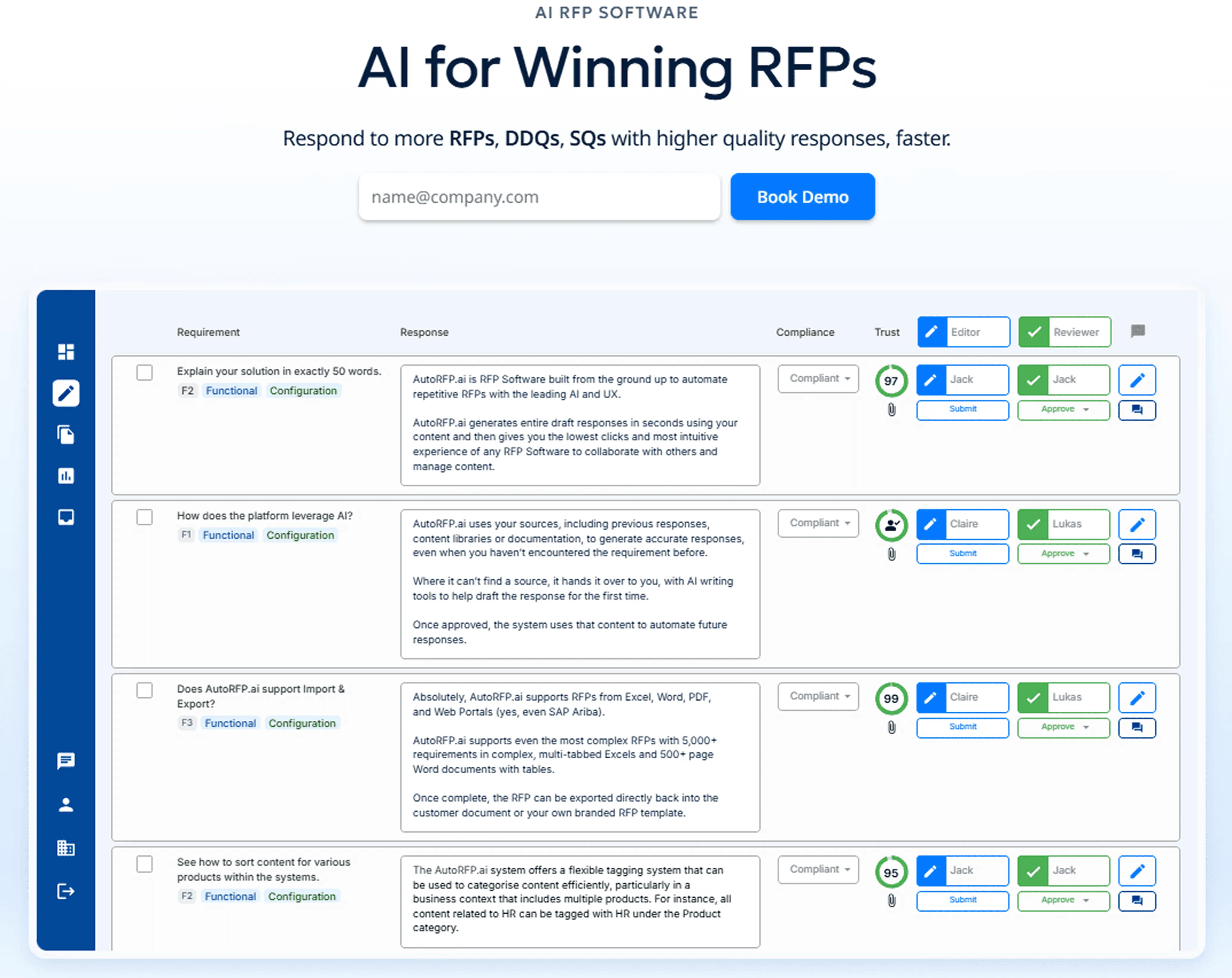 AutoRFP.ai sales proposal automation software