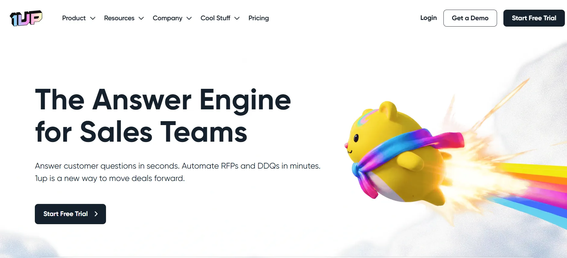 1up knowledge and questionnaire automation platform